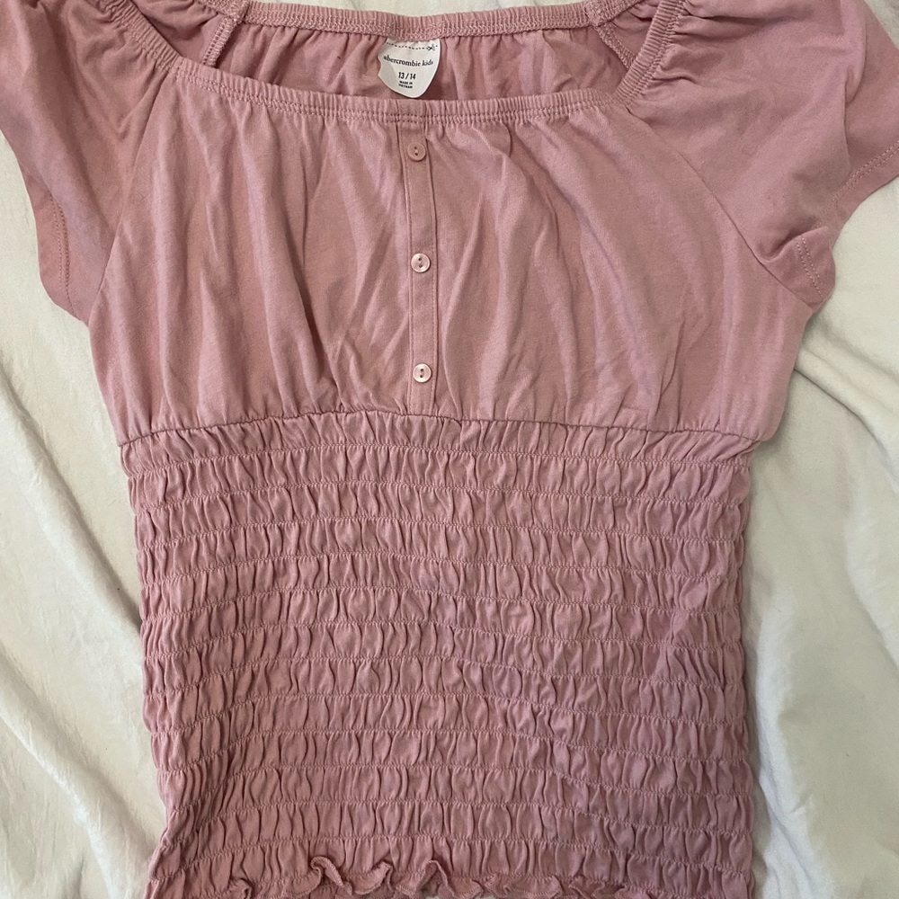 Abercombrie Kids pink shirt. Good material.
